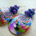 " Rainbow " - Earrings - beadwork