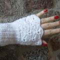TYRAS whiteness - Wristlets - knitwork