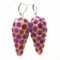 auskariukai speckles - Earrings - felting