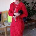 " Red " - Dresses - knitwork