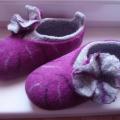 Lilac - Shoes & slippers - felting