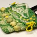 Cosmetic " Spring " - Handbags & wallets - felting