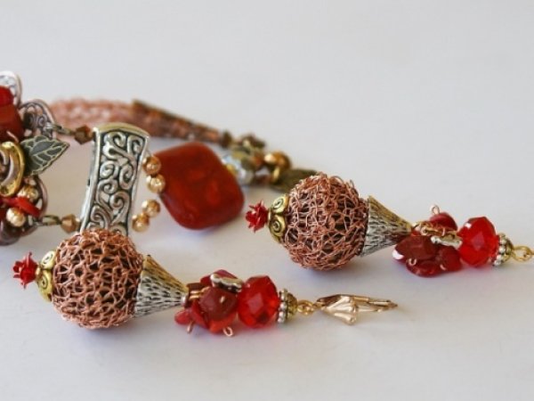 Komplektas "Coral bouquet " 2