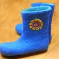 Boots " Mystery Signs " - Shoes & slippers - felting