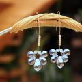 " Water droplets " - Earrings - beadwork