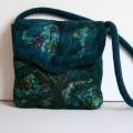 Manual " meadow flowers " - Handbags & wallets - felting