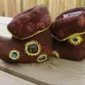 Japan Sunrise - Shoes & slippers - felting