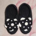 Slippers of wool - Shoes & slippers - felting