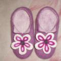 Slippers of wool - Shoes & slippers - felting