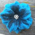 Turquoise - Brooches - felting