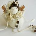 Coffee Angel - For interior - felting