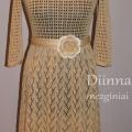 Linen knitted dress - Dresses - knitwork