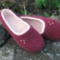 burgundy 2-in-1 - Shoes & slippers - felting