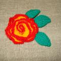 Brooch " rose " - Brooches - needlework