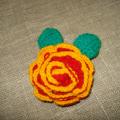 Brooch " rose " - Brooches - needlework