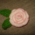 Brooch " rose " - Brooches - needlework