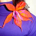 Red Lily - Brooches - felting