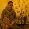 VINTAGE scarf and a brown bag - Scarves & shawls - knitwork