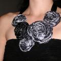 " Night Rose " - Necklace - beadwork