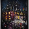 Night City - Oil painting - drawing