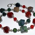 Beads " Agate luxury " - Necklace - beadwork