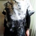 Black and white kimono - Other clothing - felting