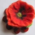 POPPY - Brooches - felting