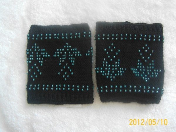 Hand warmers "tulips" - Wristlets