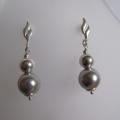 SILVER - Earrings - beadwork