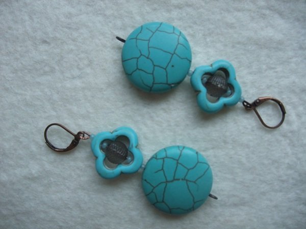 The Blue Turquoise - Earrings