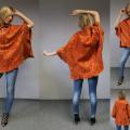 Felt Cloak " Orange & quot him; - Other clothing - felting