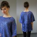 Felt blouse " Amorph " Violet - Blouses & jackets - felting
