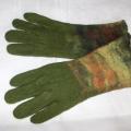 Green - Gloves & mittens - felting