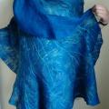 Blue, blue ... - Wraps & cloaks - felting