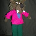 Gray wolf - Dolls & toys - needlework