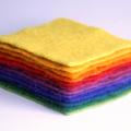 Rainbow - Tablecloths & napkins - felting