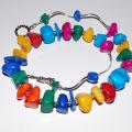 Beads " Motley summer ... " - Necklace - beadwork