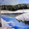 Winter Berger - Oil painting - drawing