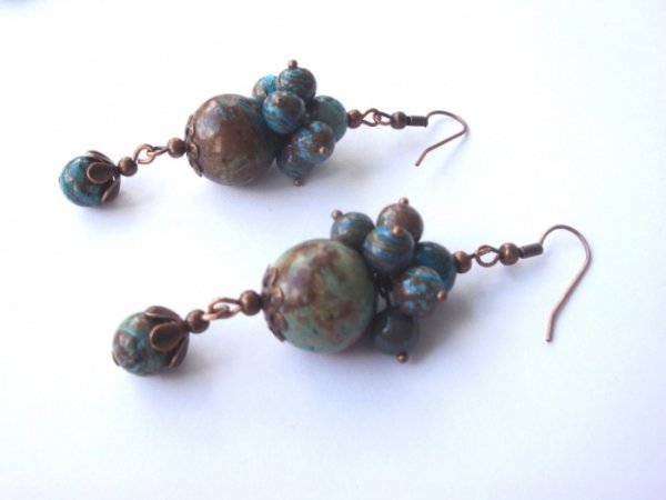 Imperial agate earrings 2