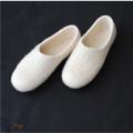 Felted wool slippers / white - Shoes & slippers - felting