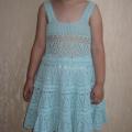 Sky-blue - Dresses - needlework