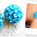 Earrings "-blue " - Earrings - beadwork