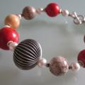 Coral bracelet - Bracelets - beadwork