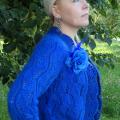 Bolero Blue Roses - Other knitwear - knitwork