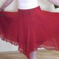 Red skirt from angora yarn - Skirts - knitwork