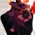 Scarf " gladioli " - Scarves & shawls - felting