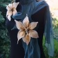 Scarf " among the lilies " - Scarves & shawls - felting
