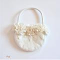 Felted Bag White Romance - Handbags & wallets - felting