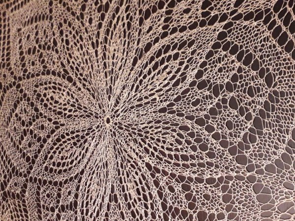 Cloth, woven knitting needles 2