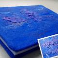 Cornflower color A4 note book - Notebooks - felting